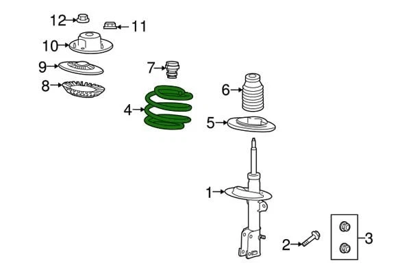 For Dodge Journey 2009 Mopar Front Coil Spring Foto 2 de 2