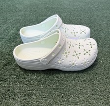 Crocs Classic Floral Cut Out Clog Jade Tint Men 6/ Women 8