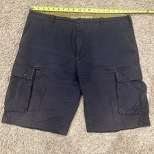Men s Faded Look Dockers Dark Blue Hiking Cargo Shorts Size 38 Camping Outdoors
