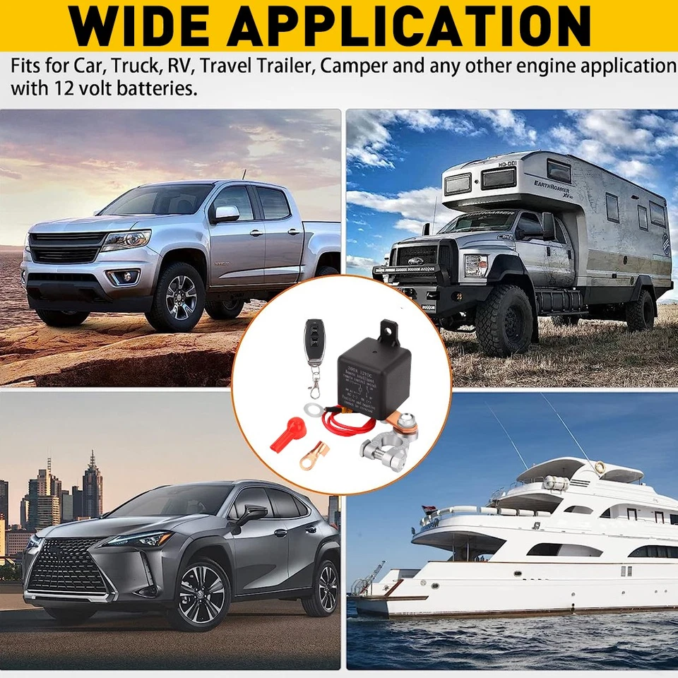 Interruptor de batería de coche desconexión Power Kill Master aislador corte - control remoto de apagado Foto 4 de 4