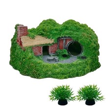 Fish Tanks Tree Cave Rock Ornaments Aquarium Landscaping Miniature Habitat