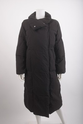 Massimo Dutti Womans Puffer long Coat Size S Black Duck Down 6710/958/800 NWT