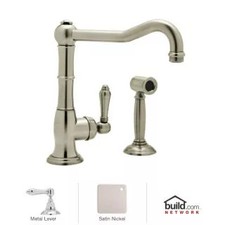 Rohl A3650LMWSSTN-2 Country Kitchen Collection Kitchen Faucet with Side Spray