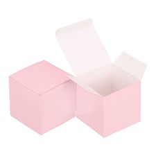 Gift Boxes with Lids, (4x4x4 Inch, Pink) (36 Pcs), Cardstock Small Candy Box