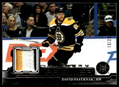 2022-23 Upper Deck Imagery Patch 10/25 David Pastrnak 10/25 #ATP-1