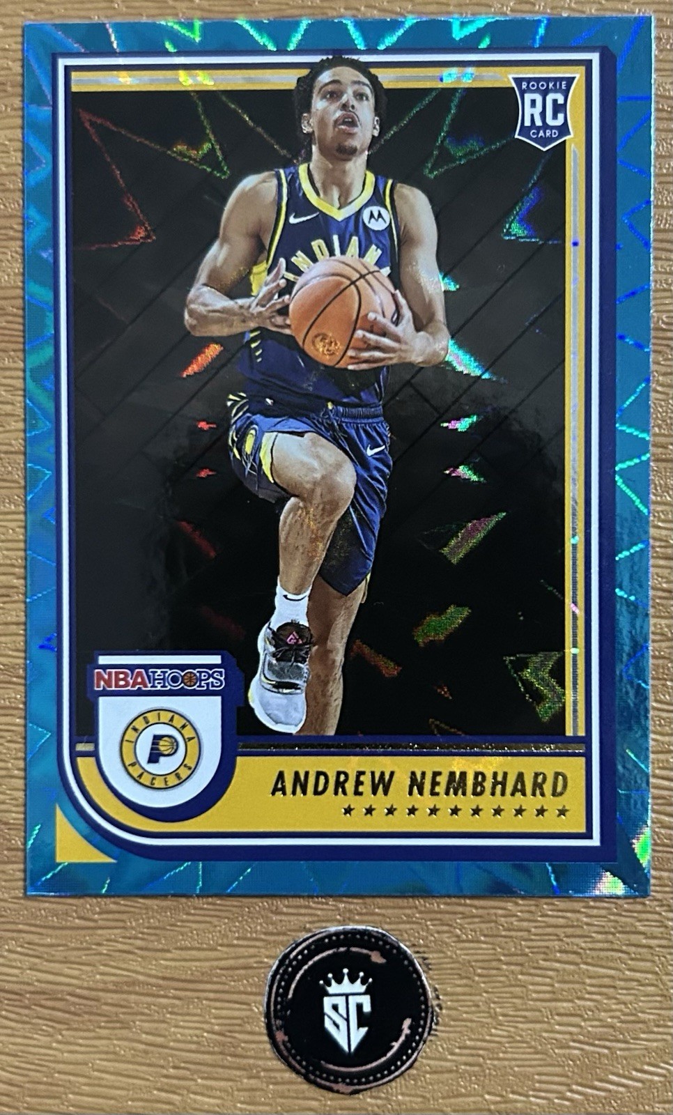Andrew Nembhard 2022-23 Panini NBA Hoops Teal Explosion Rookie #259 Pacers