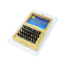 Punches Set Numbers Alphabet Letters Stamps 36pc Metal Leather Wood 3mm