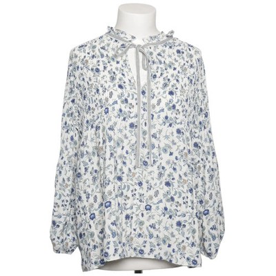 Max Studio, Schluppenbluse, Größe: S, Blau/Weiß/Mehrfarbig, Polyester #rv2