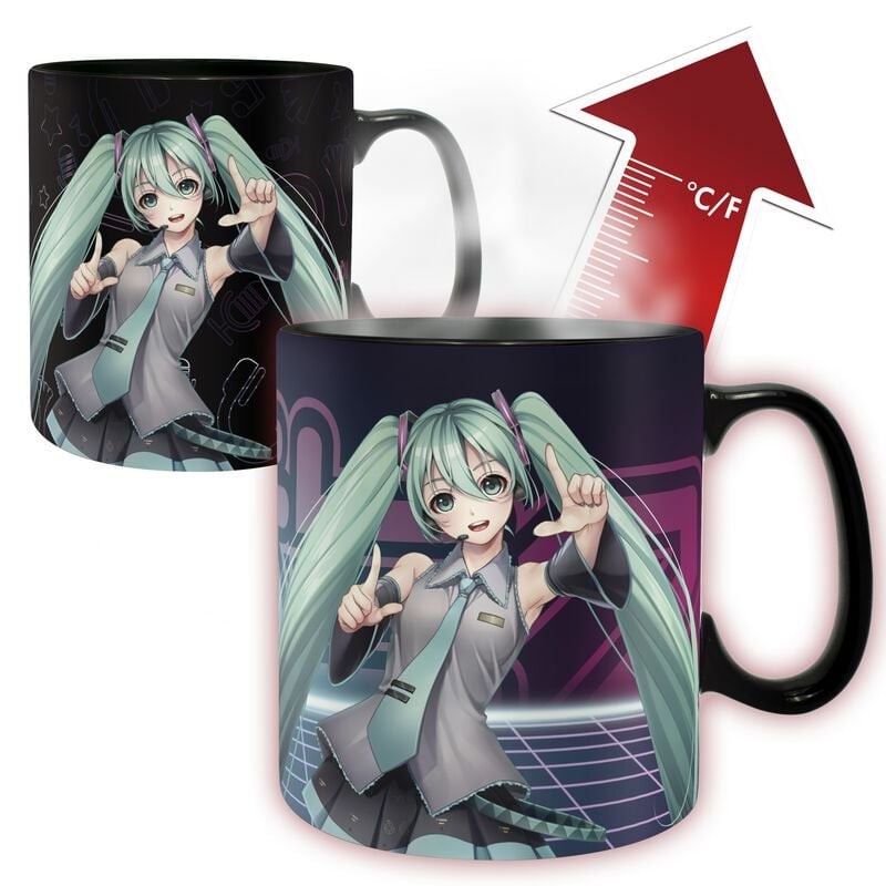 Хацунэ Мику Тассе Унисекс Hatsune - Tasse mit Thermoeffekt Standard Стандартный