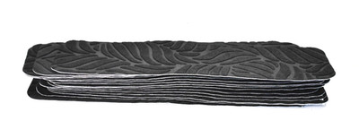Lot of 15 Stair Mats Strips Stacks Treads Black Self Laying Anti Slip 30'' x 8''