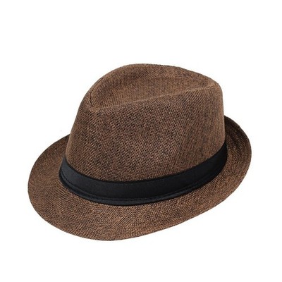 Retro British Linen For JAZZ Mütze Unisex Flatcap für warmen Wetterschirm