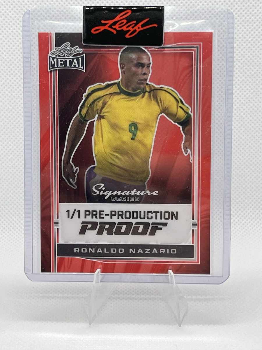 2024 Leaf Metal Red Ronaldo Nazario Pre-Production Proof 1/1