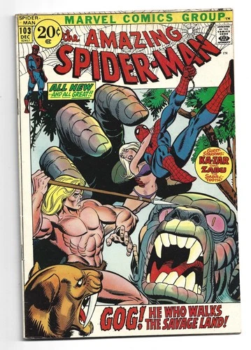 Amazing Spider-man #103, FN 6.0, 1st Appearance Gog; Kraven, Ka-Zar