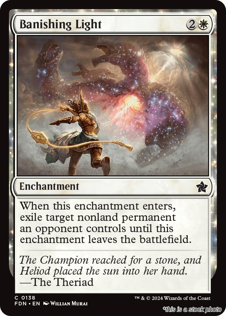 Banishing Light FDN 138 MTG Foundations Common EN NM