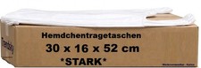 Stark 1000 x T&uuml;ten Hemdchentragetaschen 30x16x52cm Plastik im Pappe - Karton