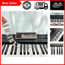 Piano Note Guide for Beginners, Removable, Rainbow