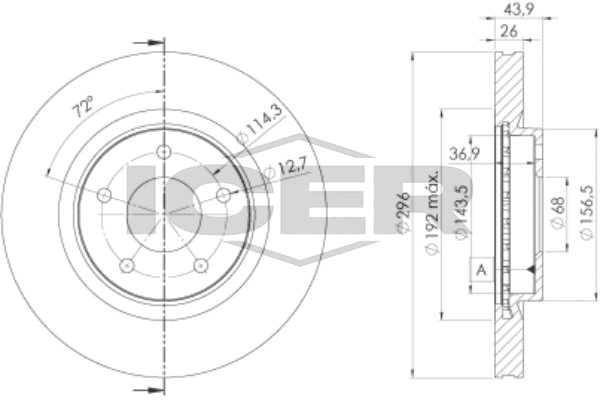 Bremsscheiben FüR Kia Rio Iii Ub Hatchback Van Limo Nissan Juke F15 Ab 06->-image