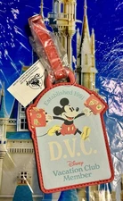 Disney Vacation Club Member Mickey Luggage Tag DVC Parks 2025 New