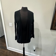 Black Cardigan Sweater Pockets -