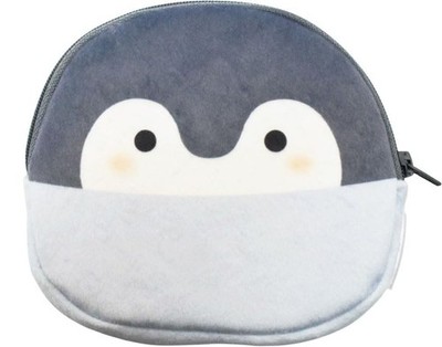 Koupen-chan Plush Tissue Case Small Item Holder Cute Gray 14x13cm