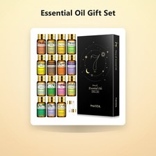Essential Oil Gift Set for Diffuser, Skin Care, Massage, 15 x 5ml 100 Natu...