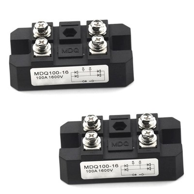 100A 1600V Single Phase Diode Bridge Rectifier Module 4 Pin Power Supply Unit