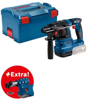Bosch Professional Akku-Bohrhammer mit SDS plus GBH 18V-22 + GDE 18V-12- in L...