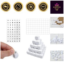Versatile 16mm Blank Dice Set - 55 Pieces Plus 60 Fun Stickers Included