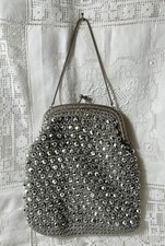 Vintage Beaded Clutch Purse Handbag