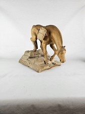 Stunning vintage horse figure - Norwegian folk art - Scandinavian carving art
