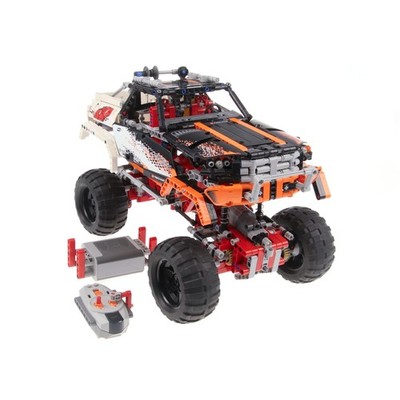 1x Lego Technic Set Auto Gelände Wagen 4x4 Crawler 9398 grau rot unvollständig
