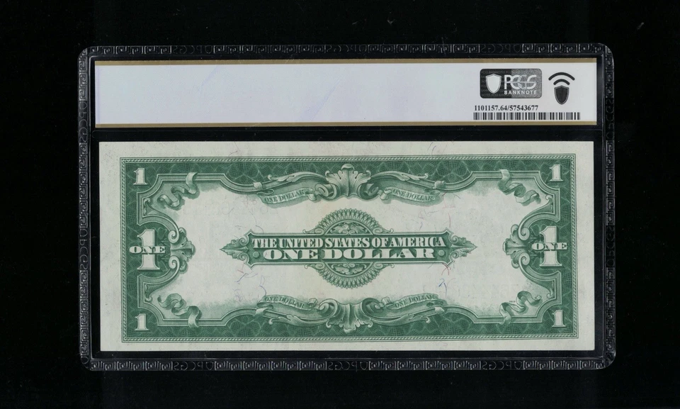 SC 1923 $1 Fr.237 Silver Certificate Blue Seal PCGS 64 PPQ Choice UNC. (611B) - Image 3 of 4