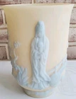 NICE Fenton Mandarin Vase Asian Scene Signed K. Brummy 7 3/4" Original Tag RARE