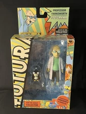 Futurama Professor Farnsworth & Nibbler Action Figure 5" Toynami 2012 in Box