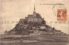 Mont Saint Michel Postcard 1920s France Coastal Religious Landmark Used 77q