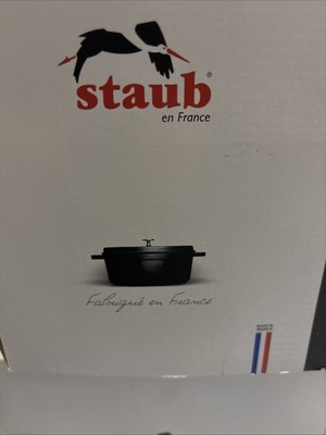 STAUB Le Grande 32-cm  Enameled Cast Iron Dutch Oven with Lid, Blue