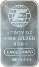 Engelhard Globe 1 Troy Ounce Fine Silver Bar .999 Silver