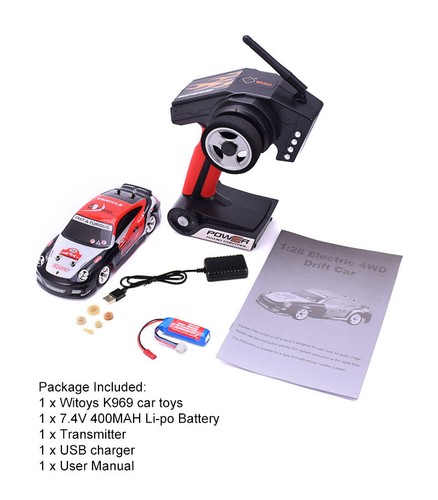 Wltoys K969 RC Car 1:28 4WD 2.4G Remote Control Alloy Chassis 30km Kids RC Toys - Picture 3 of 12