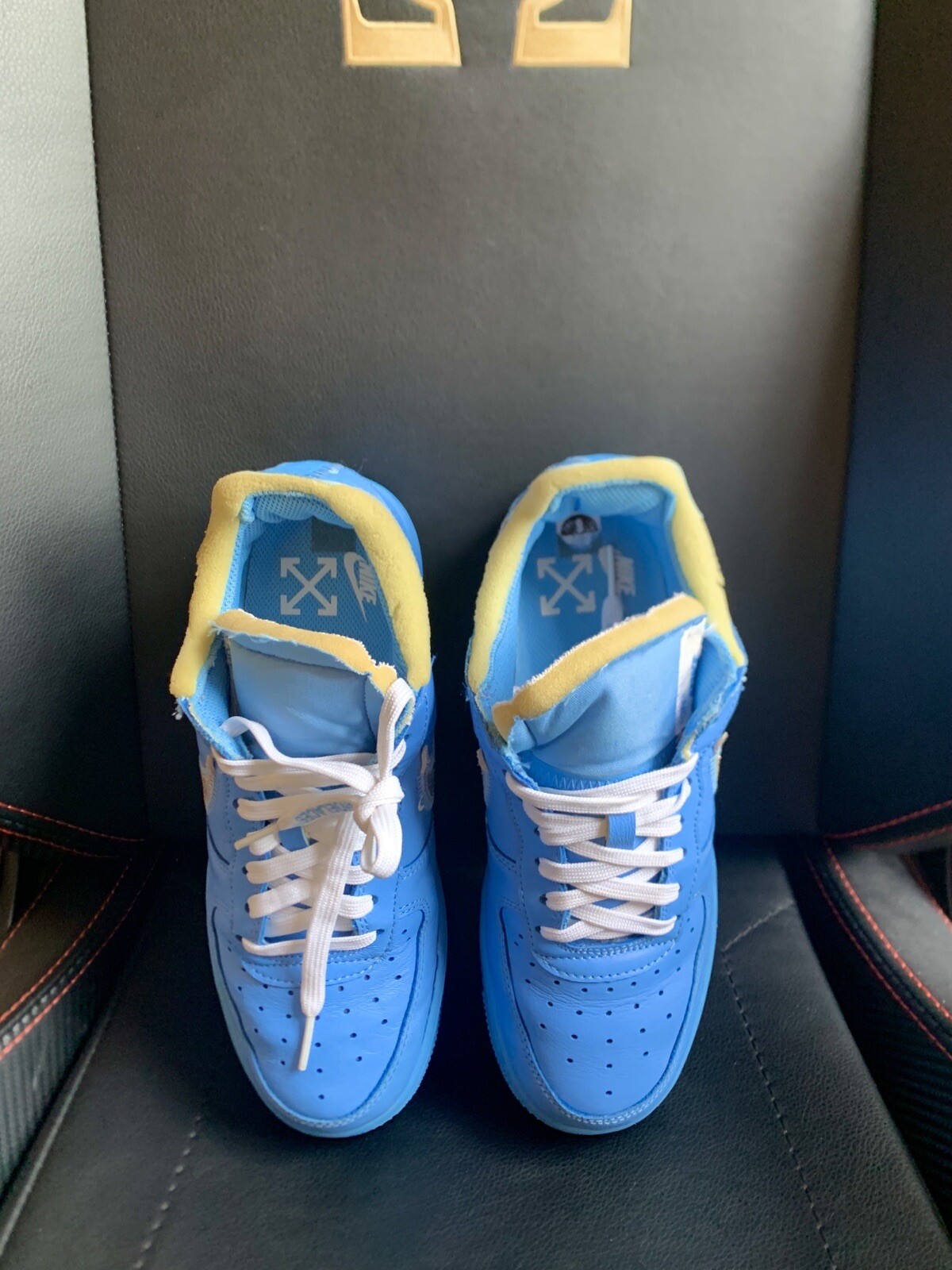 OFF WHITE X NIKE Nike x Off bianche AF 1 basse MCA 5 5 UK (adatta 6 6 5 UK)