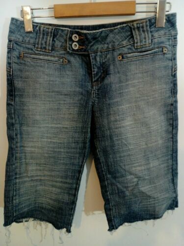 Short En Jean Topshop Moto - Taille W30 - Bleu - Occasion Très Bon état