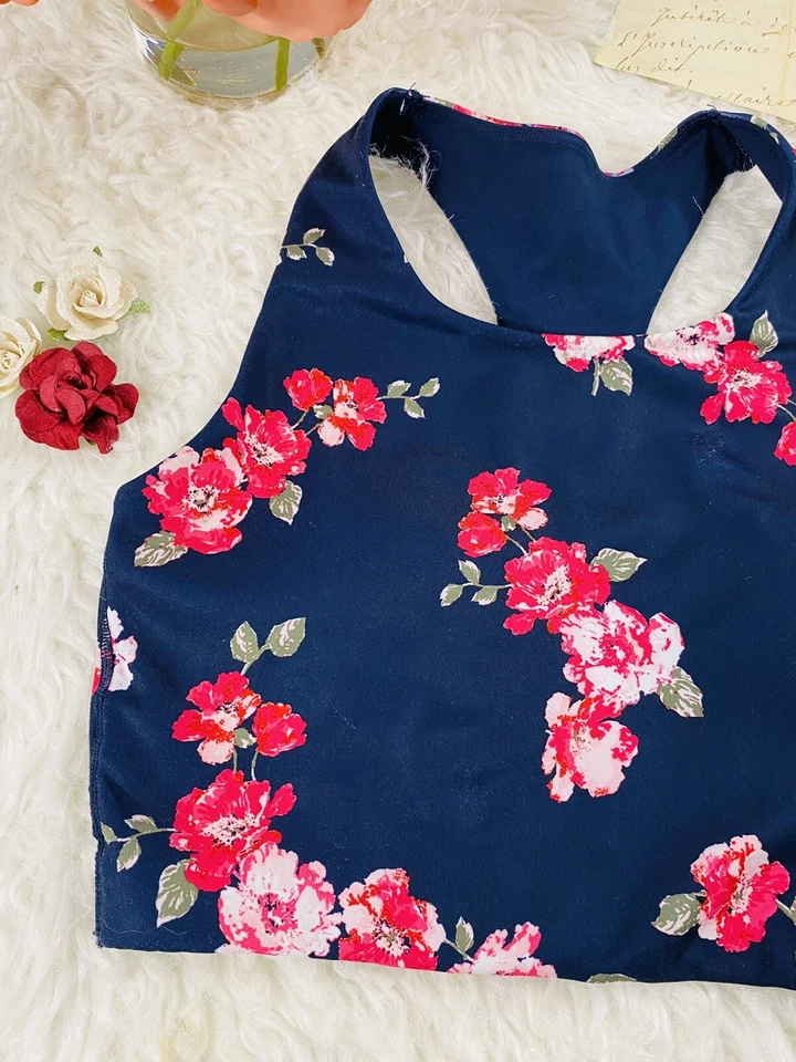 Sutiã esportivo esportivo GapFit multicolorido floral tecnologia blackout XS - Imagem 4 de 4