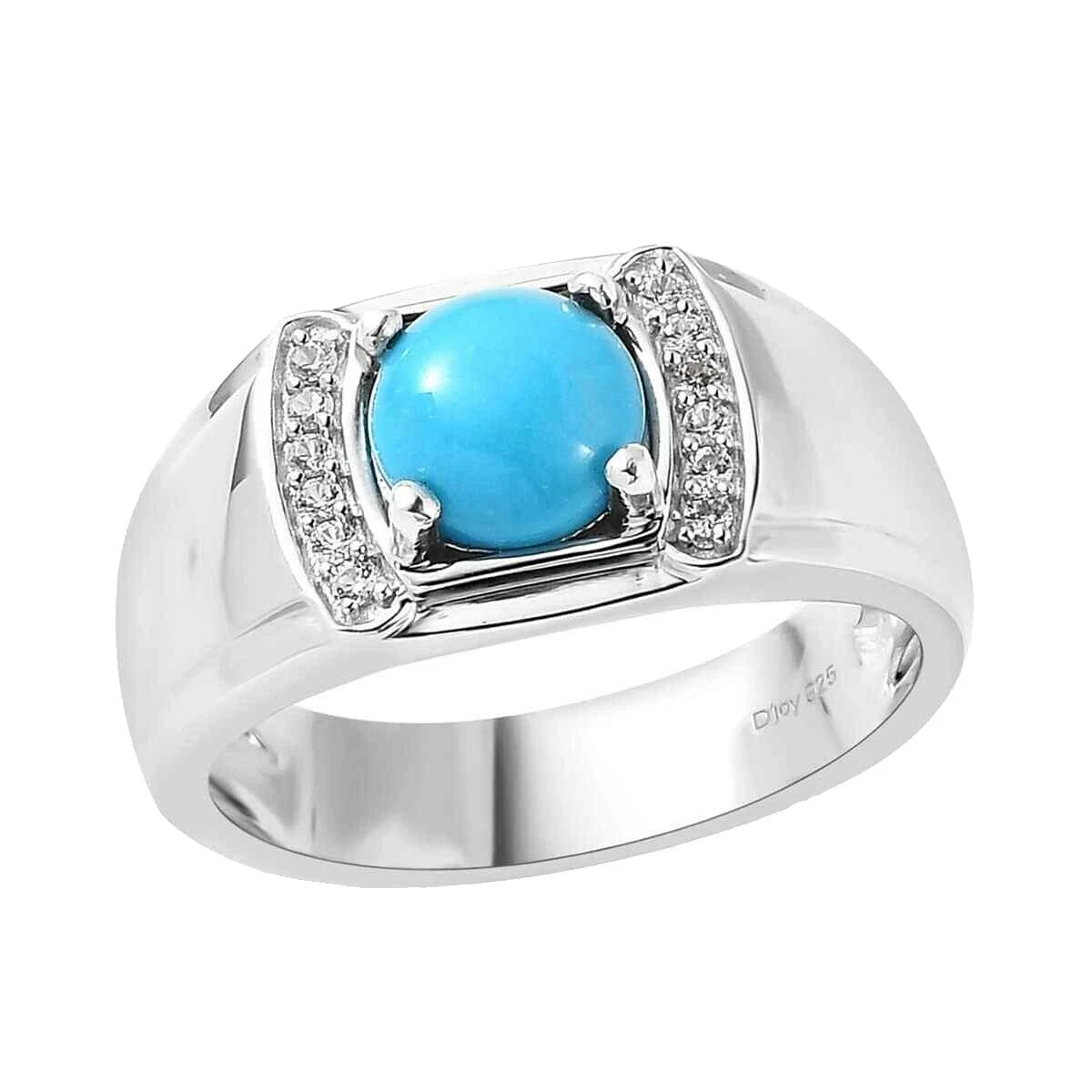 Anillo Cóctel Turquesa 10 Anillos de Moda