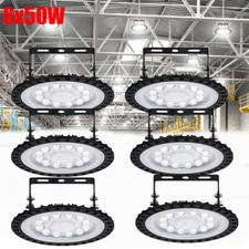 6x50W UFO LED High Bay Light Workshop Lights Warehouse Commercial Lighting Lamp