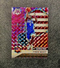 2020-21 Panini Mosaic Basketball Tyrese Maxey Pink Camo National Pride Prizm