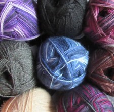 100g BALLS HIGH QUALITY WOOLCRAFT SUPERWASH 4ply SOCK WOOL 
