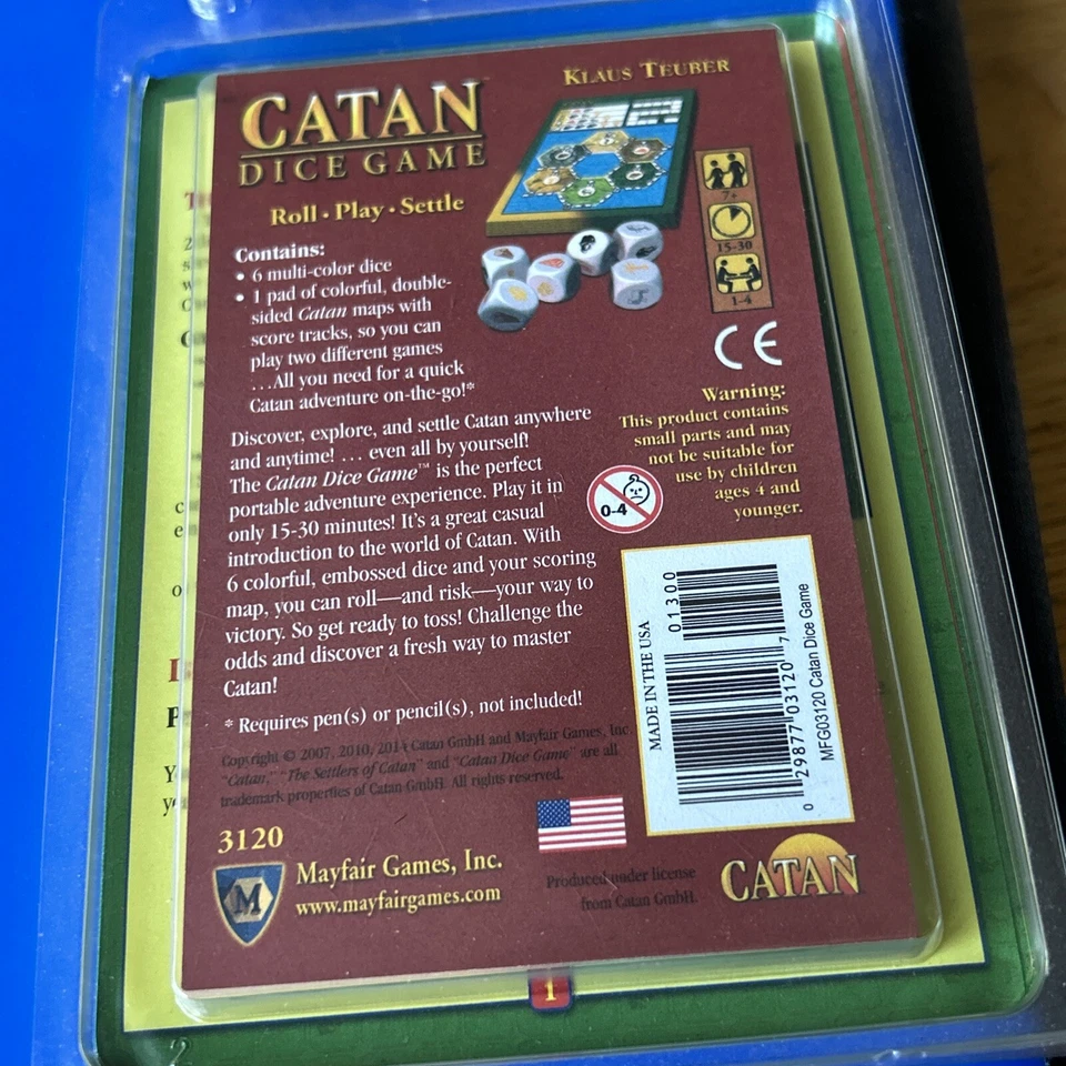 New Catan Dice Game Settlers of Catan Klaus Teuber  - Image 3 of 4