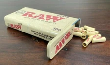 RAW Pre Rolled Tips 100 Tips~Slide Top Storage Tin~ Cigarette Tips
