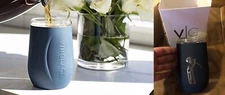 VINGLACE Insulated Stemless GOLF Wine Glass Stainless Steel Hot Cold Tumbler