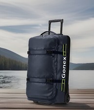 Gonex Rolling Duffle Bag with Wheels, 70L Water Repellent Luggage, Navy New