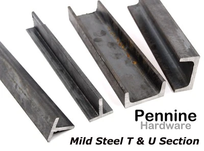 SGS METALS Mild Steel T SECTION & Mild Steel C CHANNEL U Section Band Saw Cut Lengths
